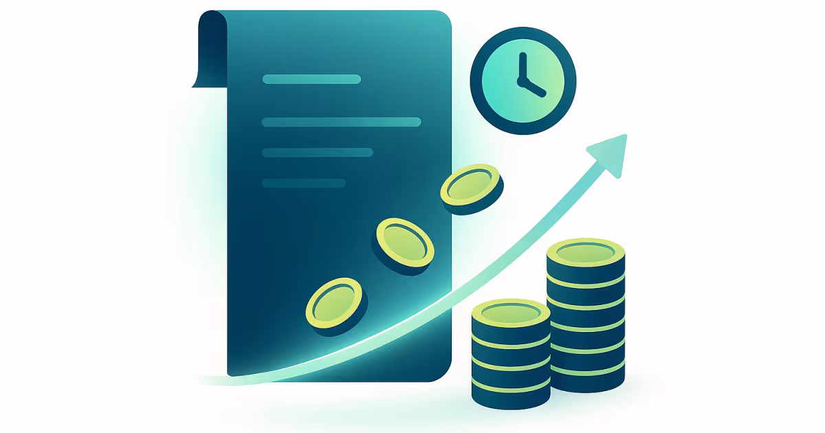 Article graphic about deferred payments in B2B sales